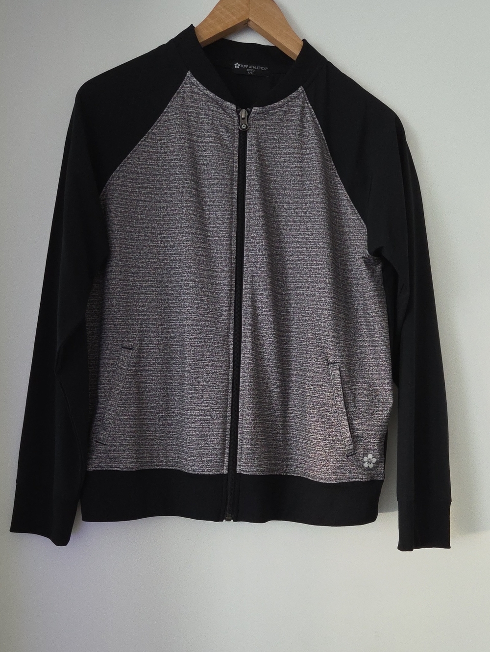 Black & Heather Gray Zip-Up